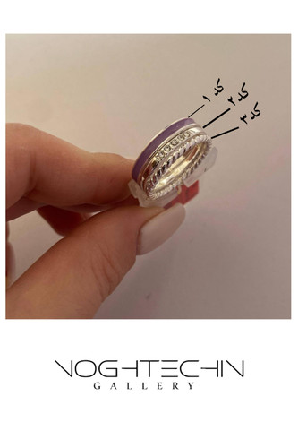 خرید انگشتر زنانه مدل رینگ ساده نقره ای با قیمت مناسب