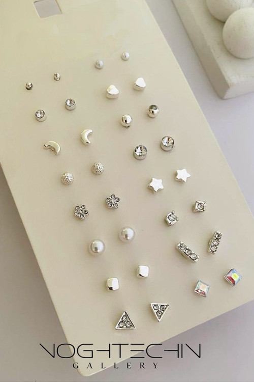 خرید گوشواره رنانه نقره مدل کوچک وظریف با قیمت مناسب