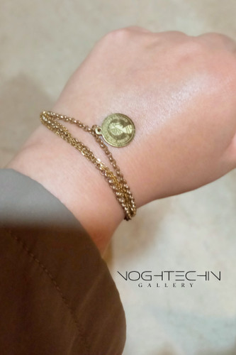 خرید دستبند زنانه خاص وشیک مدل سکه با قیمت مناسب