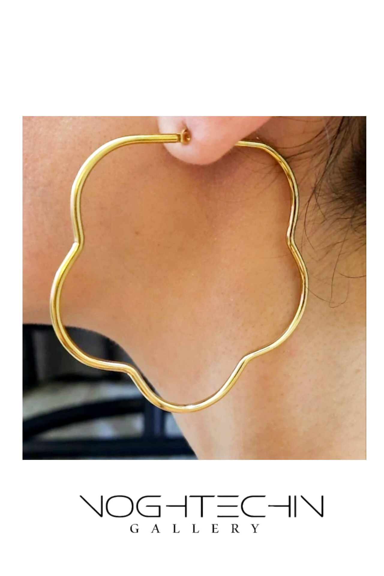 خرید گوشواره زنانه حلقه ای مدل گل با قیمت مناسب