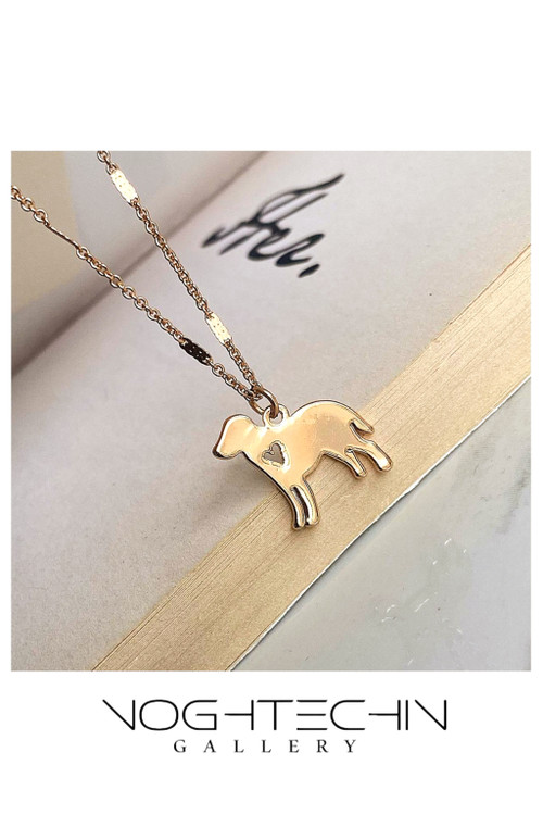 خرید گردنبند زنانه مدل سگ گلدن طرح طلا وارداتی با قیمت مناسب